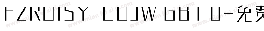 FZRUISY  CUJW GB1 0字体转换